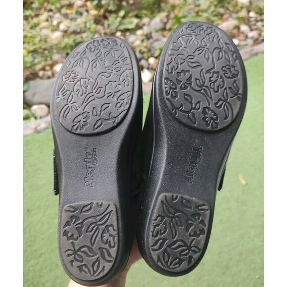 Alegria Shoes Women's Size 40 (US 9.5-10) LAU-870 Black Leather Slip On Strap - Picture 6 of 7